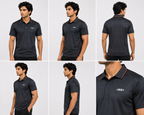 Classic Performance Polo T-Shirt – Charcoal Black