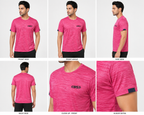 Heather Pink Melange Performance T-Shirt