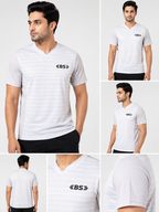 Men's White Performance Sports T-Shirt