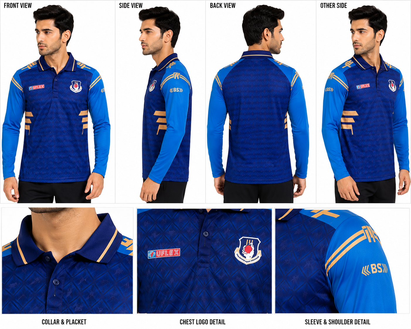 Premium Full Sleeve Cricket Polo Jersey