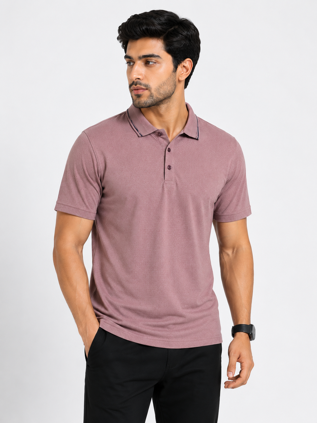 Premium Textured Polo T-Shirt