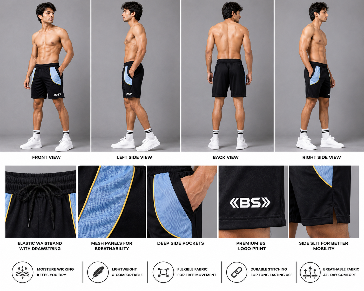 Elite Performance Sports Shorts
