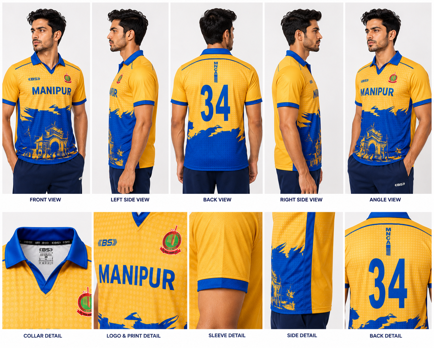 Manipur Cricket Polo Jersey