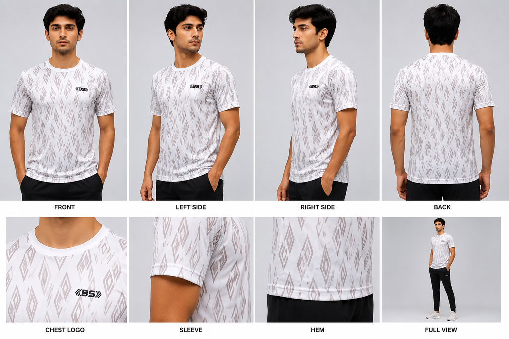 BS Sports Geometric Performance T-Shirt