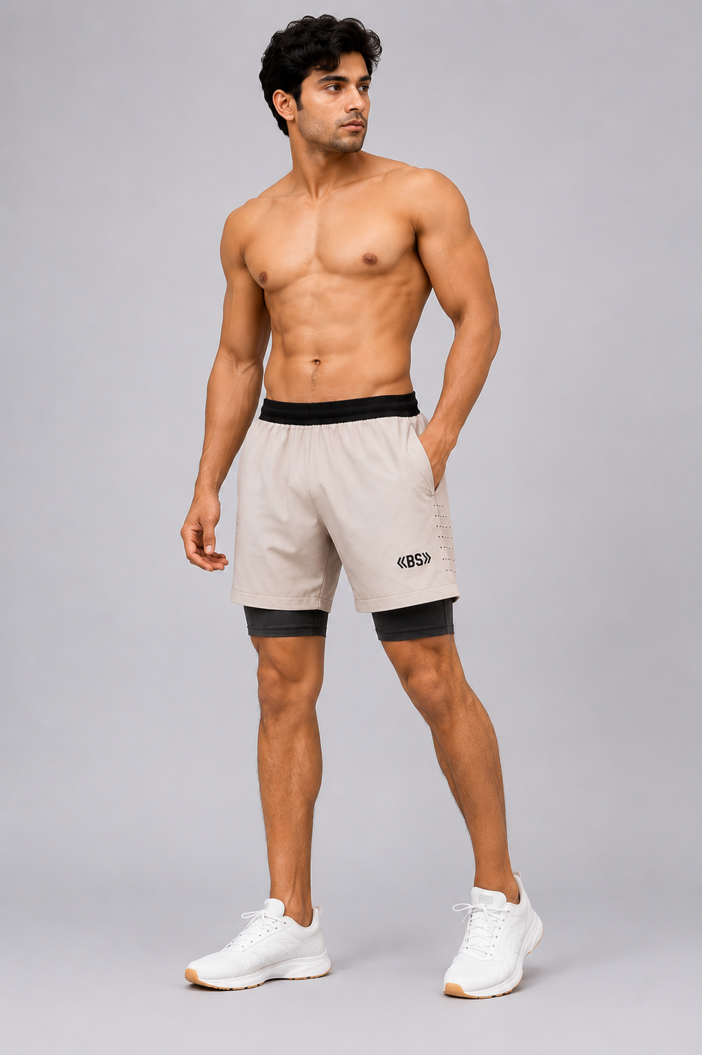 BS Sports 2-in-1 Performance Running Shorts