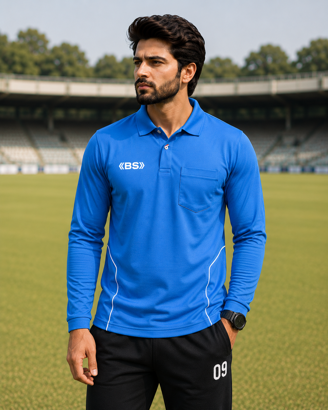 BS Sports Premium Full Sleeve Sports Polo T-Shirt