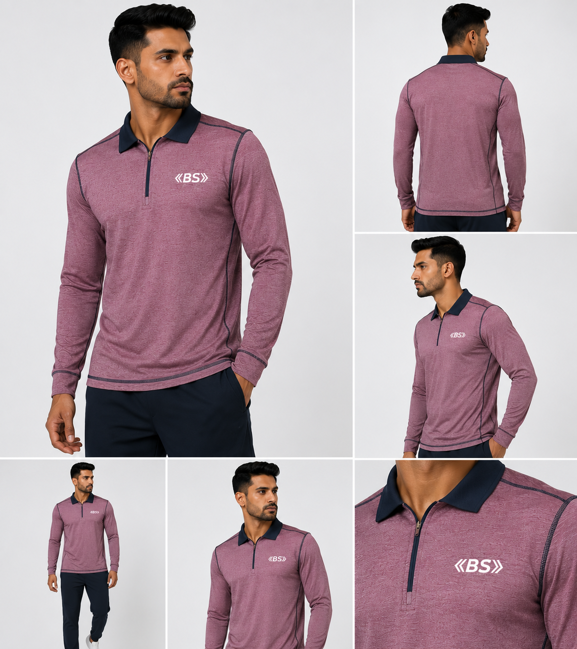 BS Sports Premium Full Sleeve Sports Polo T-Shirt