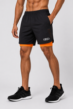 BS Sports Premium 2-in-1 Compression Running Shorts