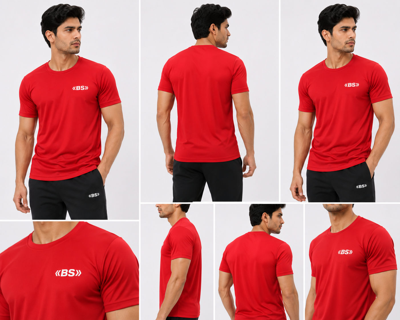 BS Sports Premium Performance Crew Neck T-Shirt
