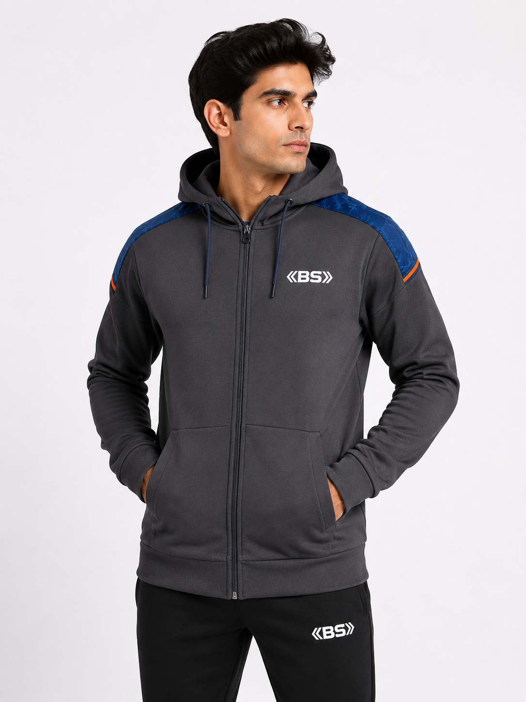 BS Sports Premium Sports Hoodie – Charcoal Grey