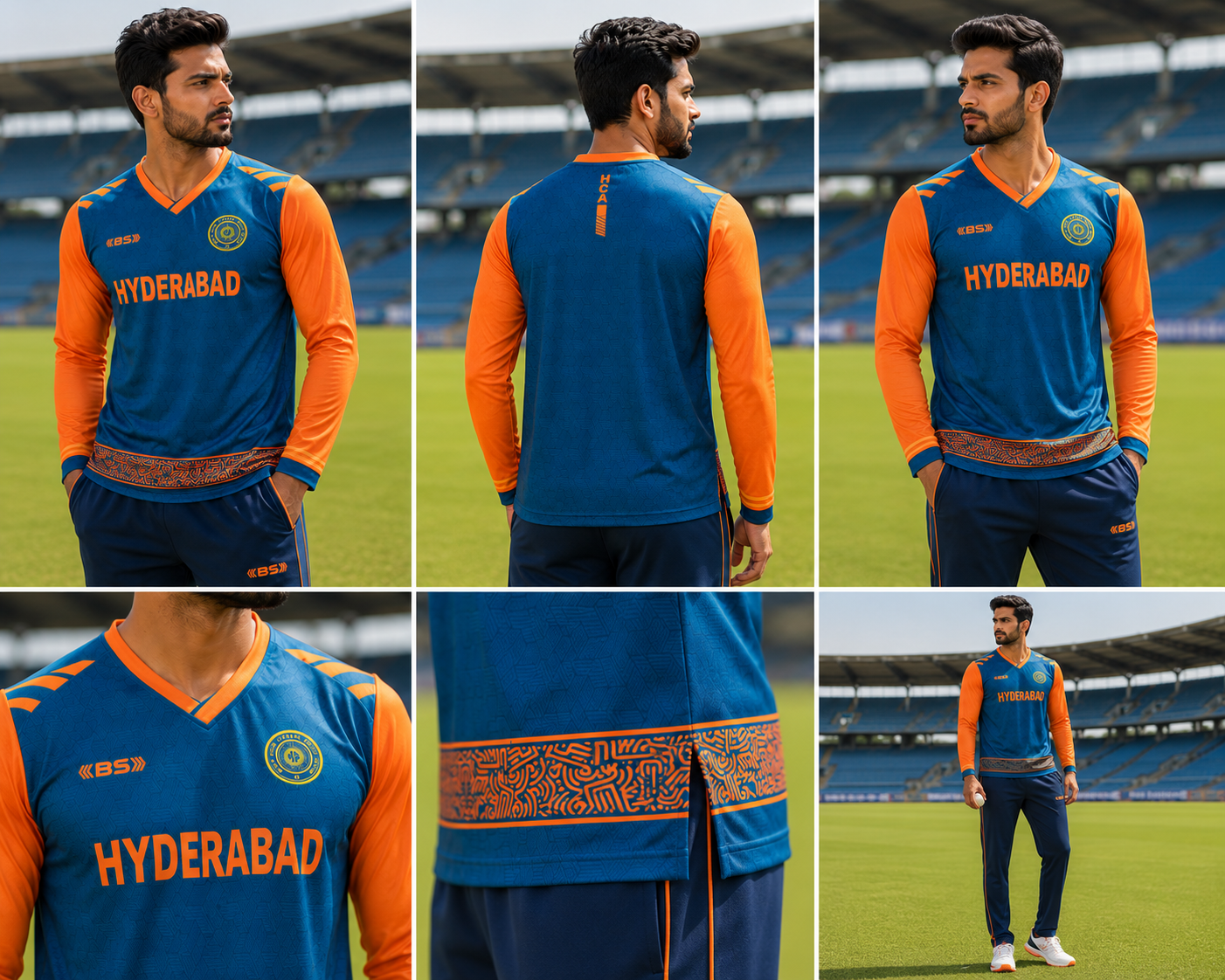 Hyderabad Cricket Association (HCA) Premium Full Sleeve Cricket Jersey