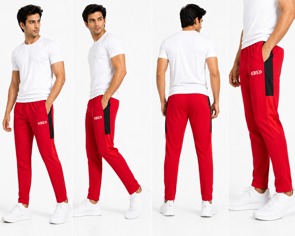 BS Sports Performance Track Pant – Red Edition