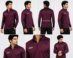 BS Sports Premium Quarter-Zip Full Sleeve Performance T-Shirt