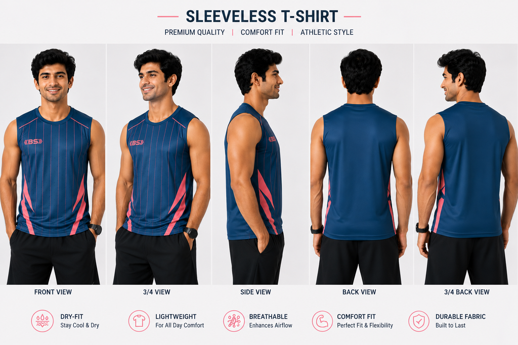 BS Sports 3-in-1 Performance Combo – Half Sleeve, Full Sleeve & Sleeveless