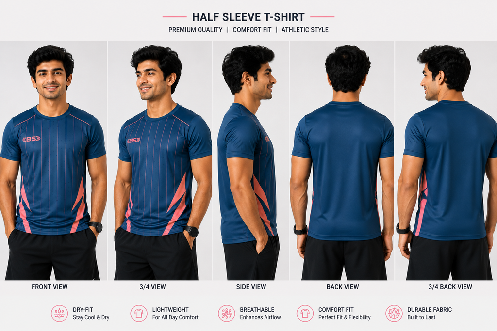 BS Sports 3-in-1 Performance Combo – Half Sleeve, Full Sleeve & Sleeveless