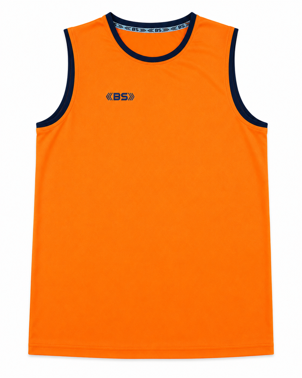 BS Sports Orange Sleeveless Training T-Shirt