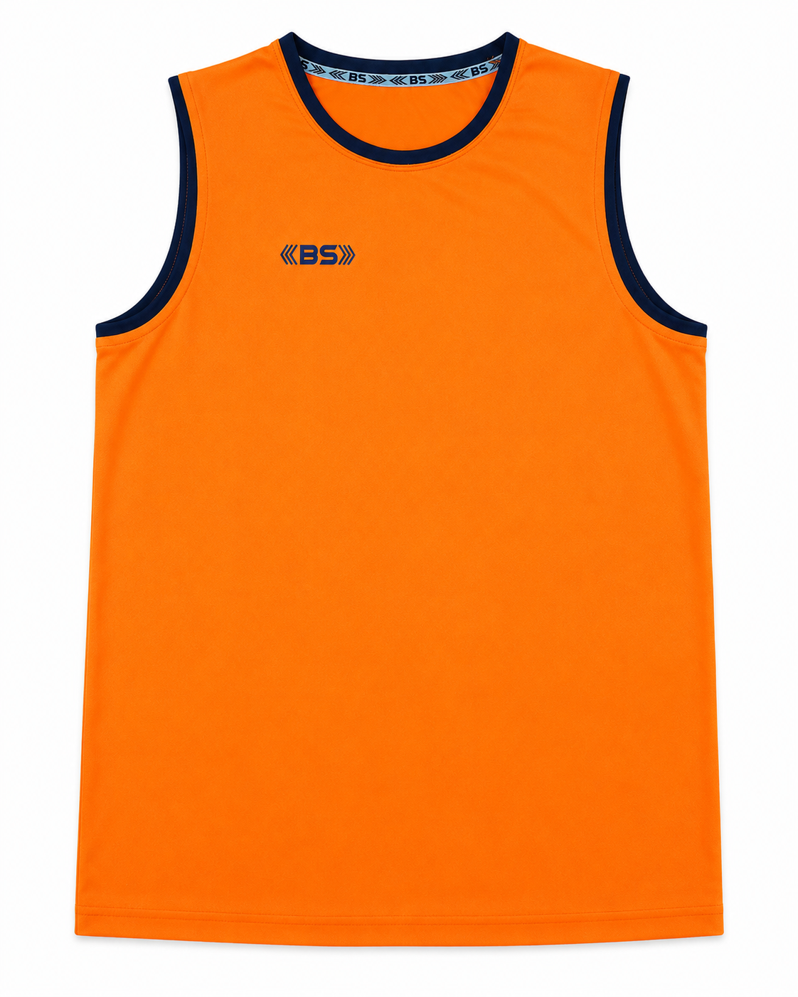 BS Sports Orange Sleeveless Training T-Shirt