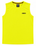 BS Sports Neon Yellow Sleeveless Training Vest