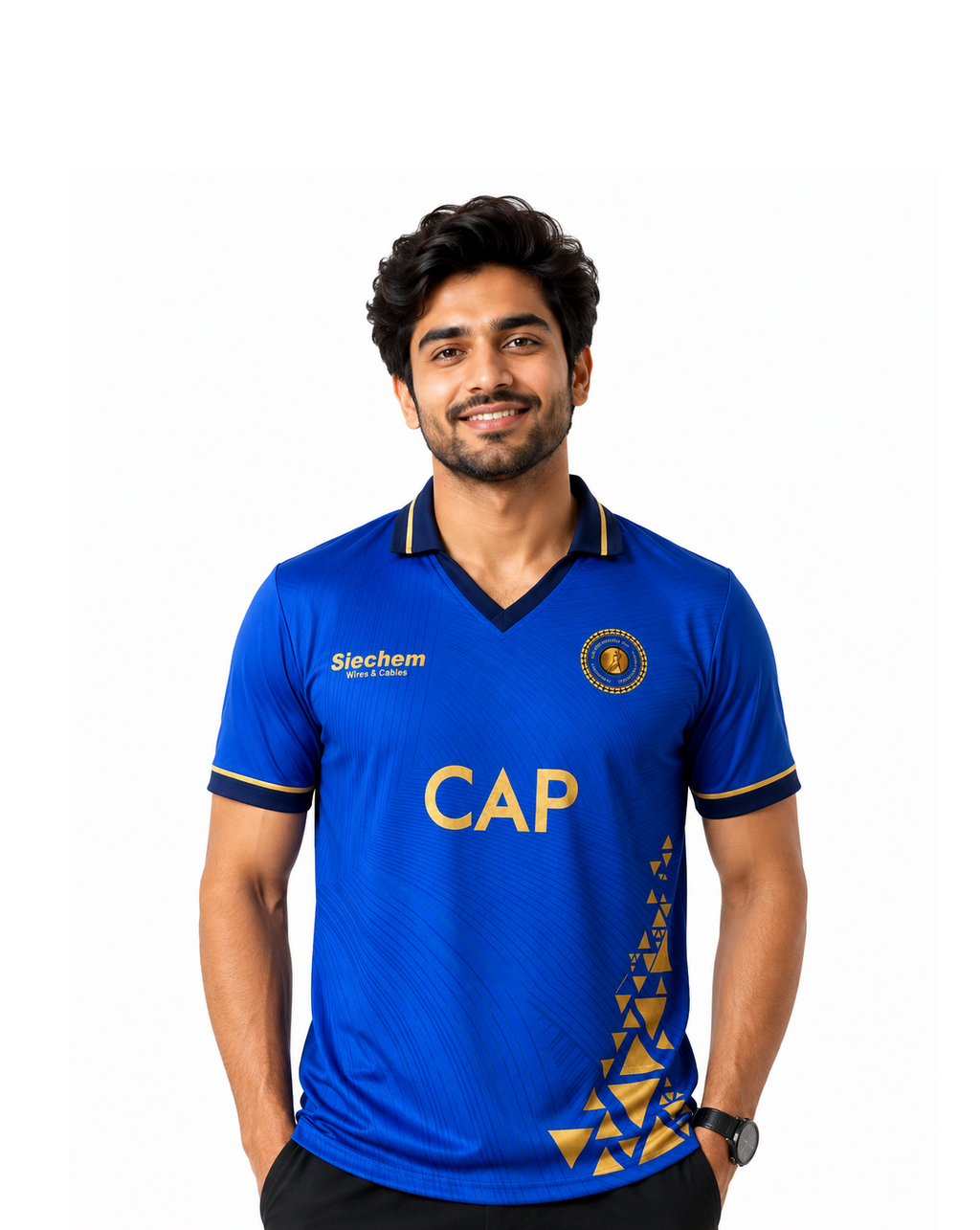 BS Sports RoyalVolt Cricket Jersey (Pondicherry)