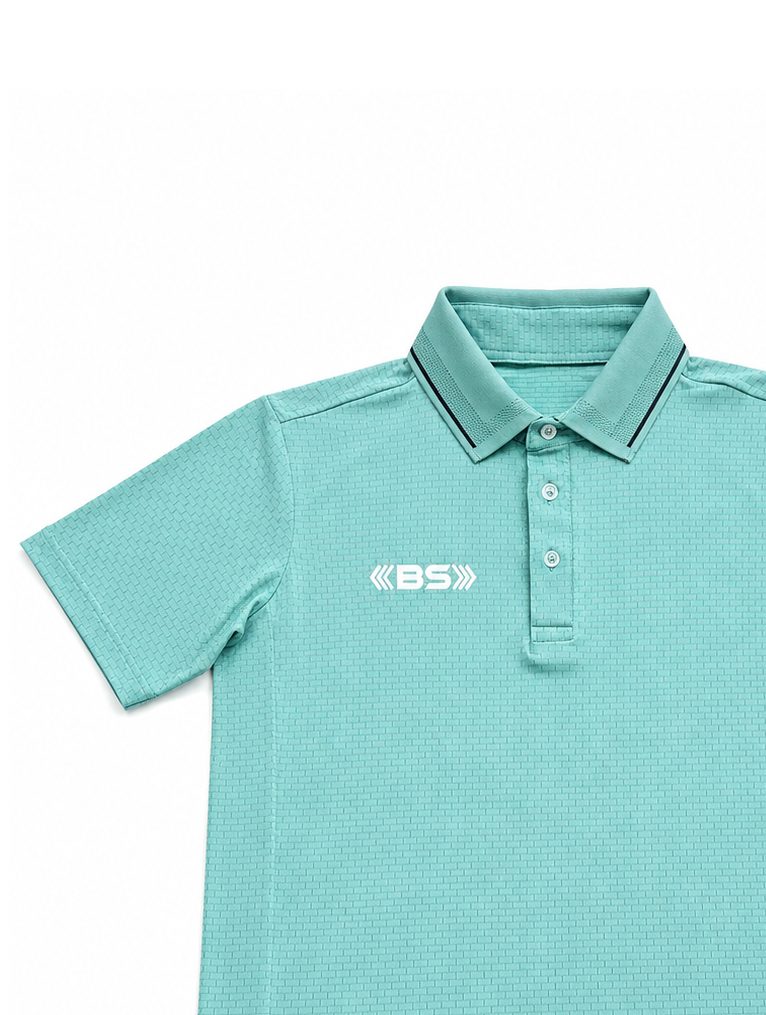 BS Sports MintWeave Polo T-Shirt