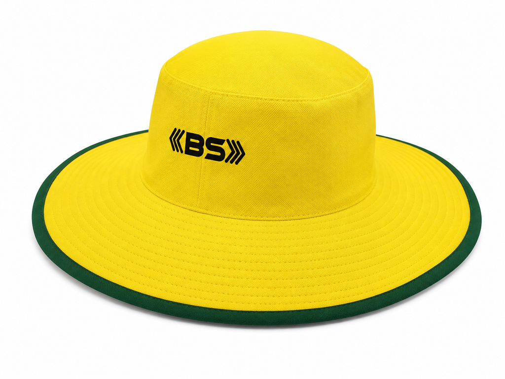 BS Sports Elite Cricket Sun Hat – Yellow Edition