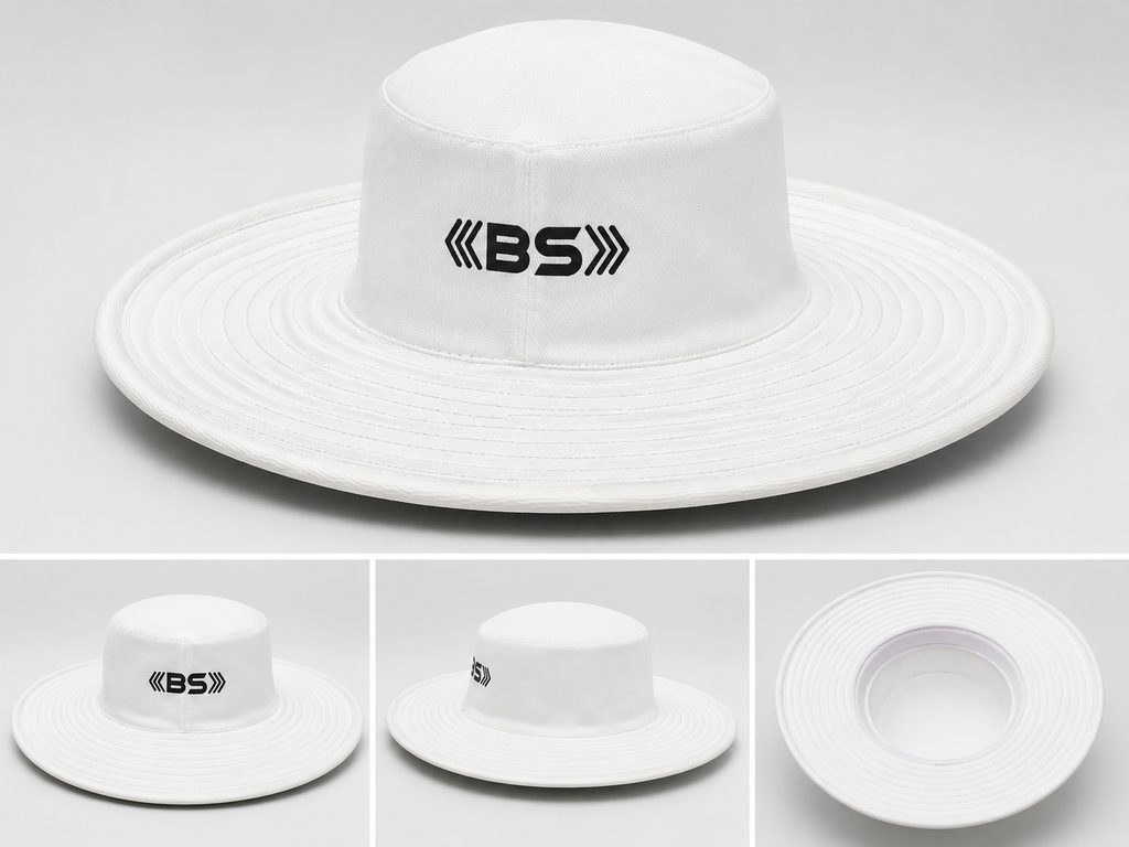 BS Sports Premium Cricket Umpire Hat – White