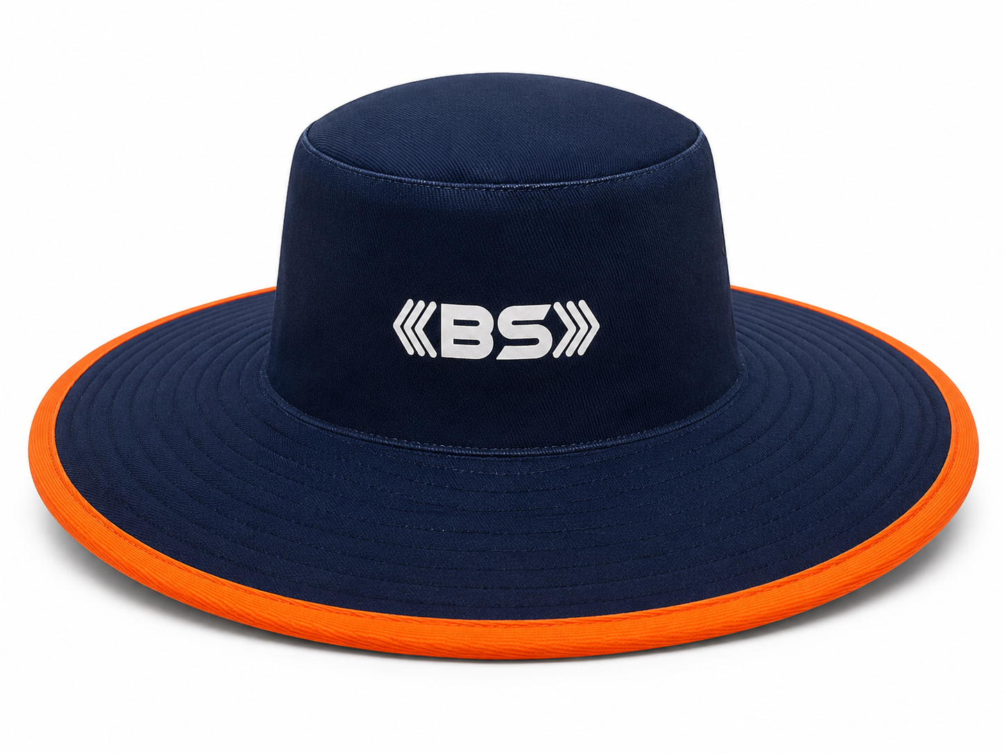 BS Sports Premium Cricket Umpire Hat – Navy Blue & Orange