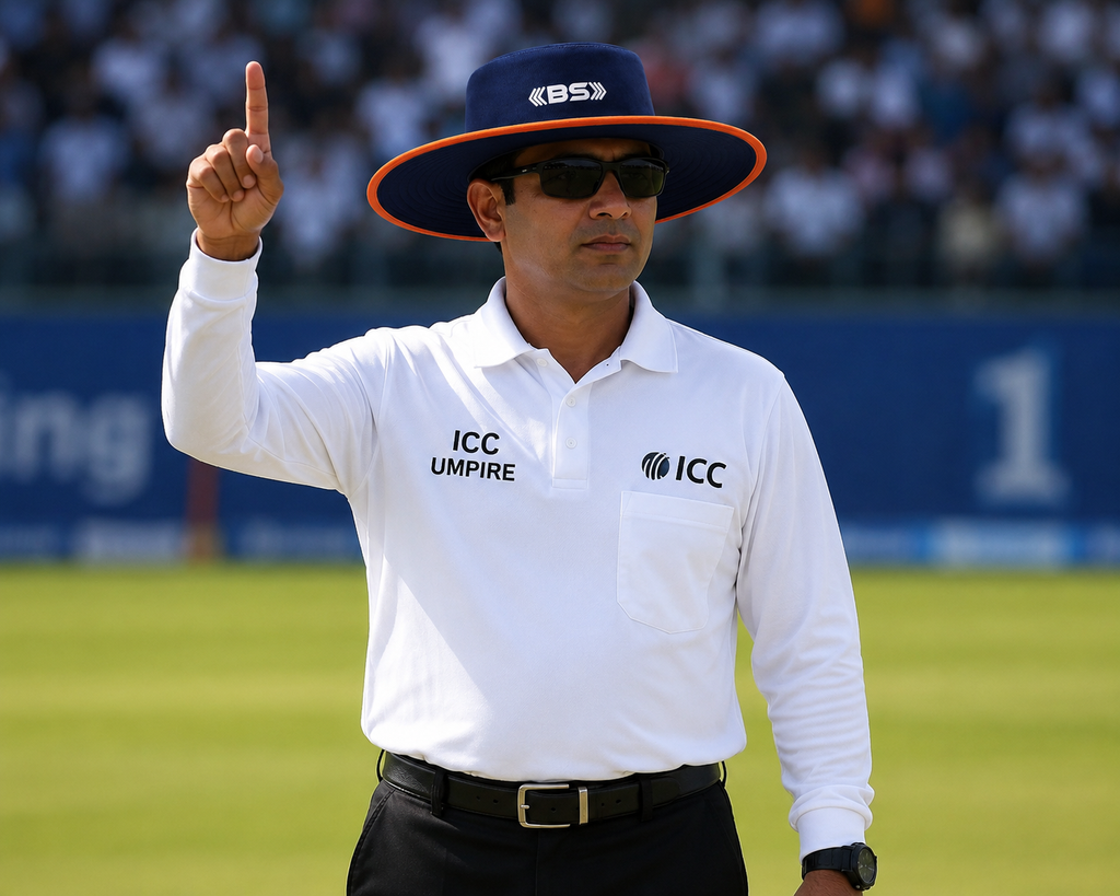 BS Sports Premium Cricket Umpire Hat – Navy Blue & Orange