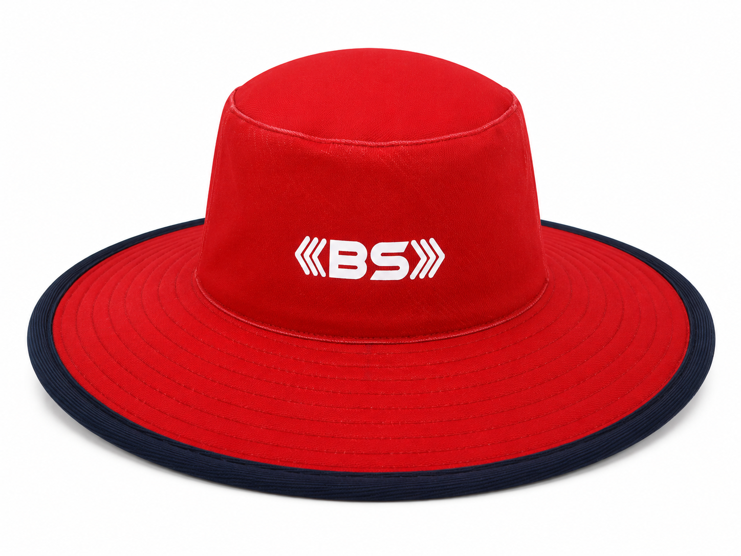 BS Sports Premium Cricket Umpire Hat – Red & Navy Edition