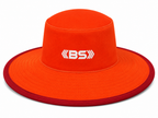 BS Sports Premium Wide Brim Cricket Hat – Orange & Maroon