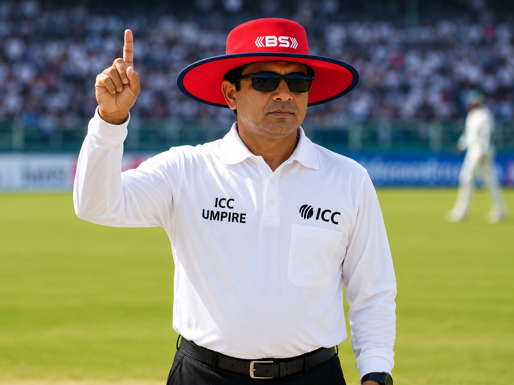 BS Sports Premium Cricket Umpire Hat – Red & Navy Edition