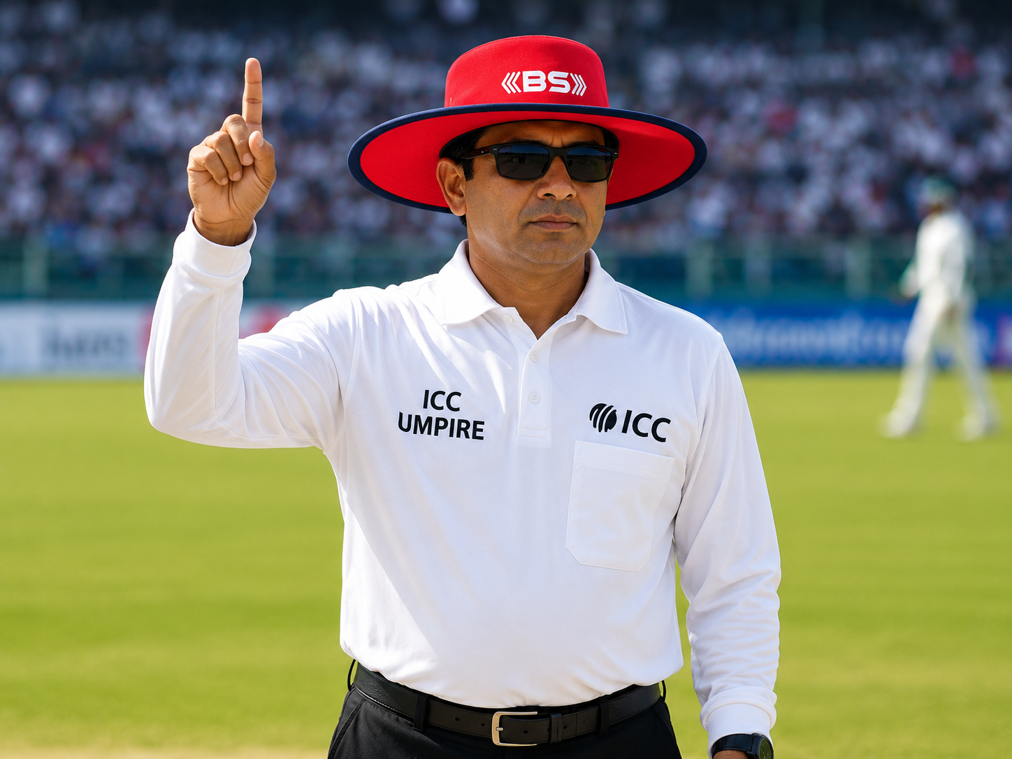 BS Sports Premium Cricket Umpire Hat – Red & Navy Edition