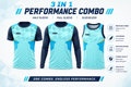 BS Sports 3-in-1 Performance Combo – Half Sleeve, Full Sleeve & Sleeveless