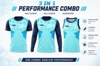 BS Sports 3-in-1 Performance Combo – Half Sleeve, Full Sleeve & Sleeveless
