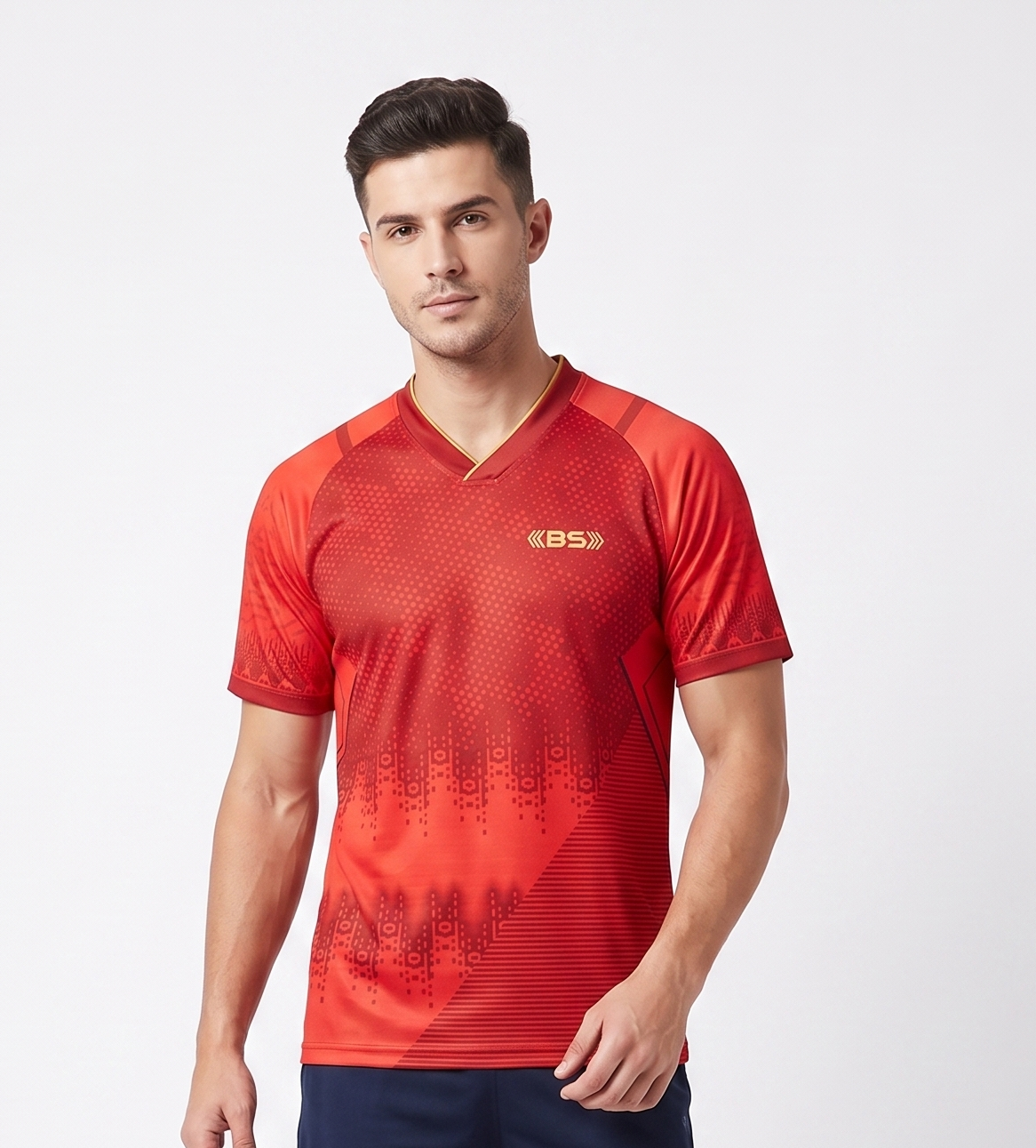 BS Sports RedStrike V-Neck T-Shirt