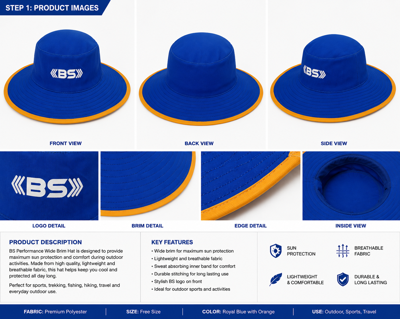 BS Sports Premium Cricket Hat