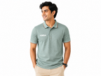 BS Sports Premium Sage Green Textured Polo T-Shirt