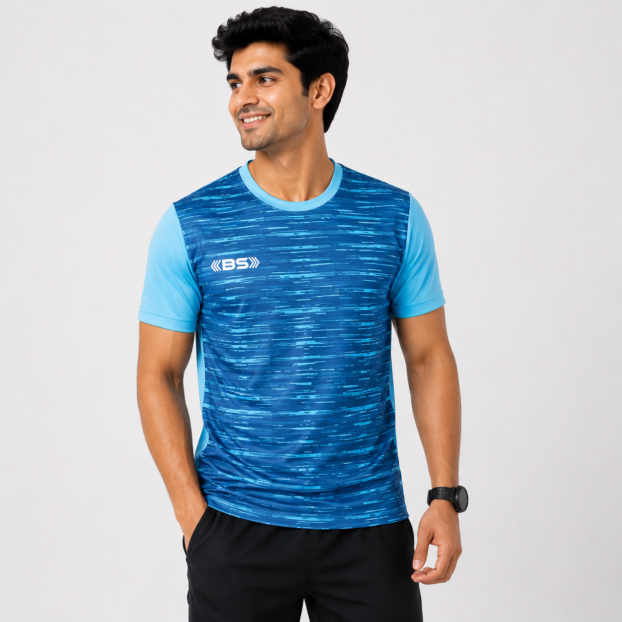BS Sports Men's Dry-Fit Training T-Shirt