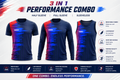 BS Sports 3-in-1 Performance Combo – Half Sleeve, Full Sleeve & Sleeveless
