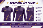BS Sports 3-in-1 Performance Combo – Half Sleeve, Full Sleeve & Sleeveless