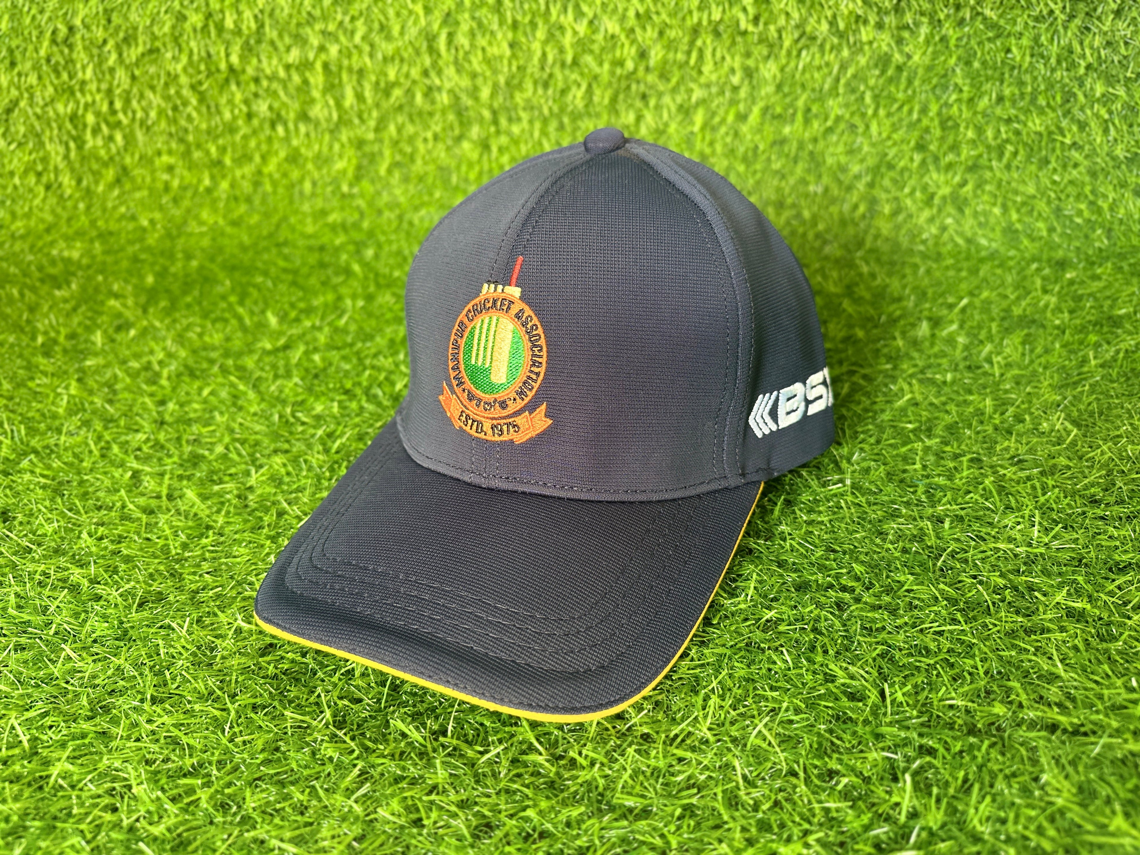 BS Sports GoldEdge Cricket Cap | Premium Adjustable Sports Cap (Manipur)